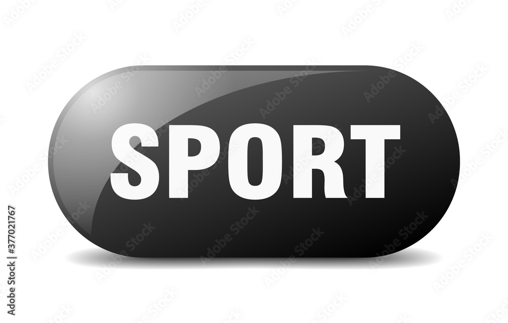 sport button. sticker. banner. rounded glass sign sport button. sticker. banner. rounded glass sign