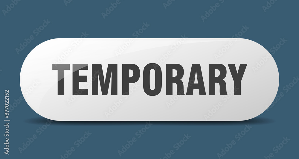 temporary button. sticker. banner. rounded glass sign