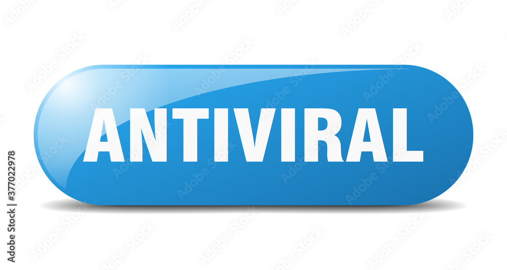 antiviral button. sticker. banner. rounded glass sign antiviral button. sticker. banner. rounded glass sign