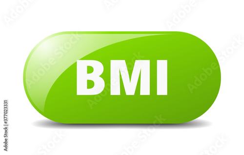 bmi button. sticker. banner. rounded glass sign