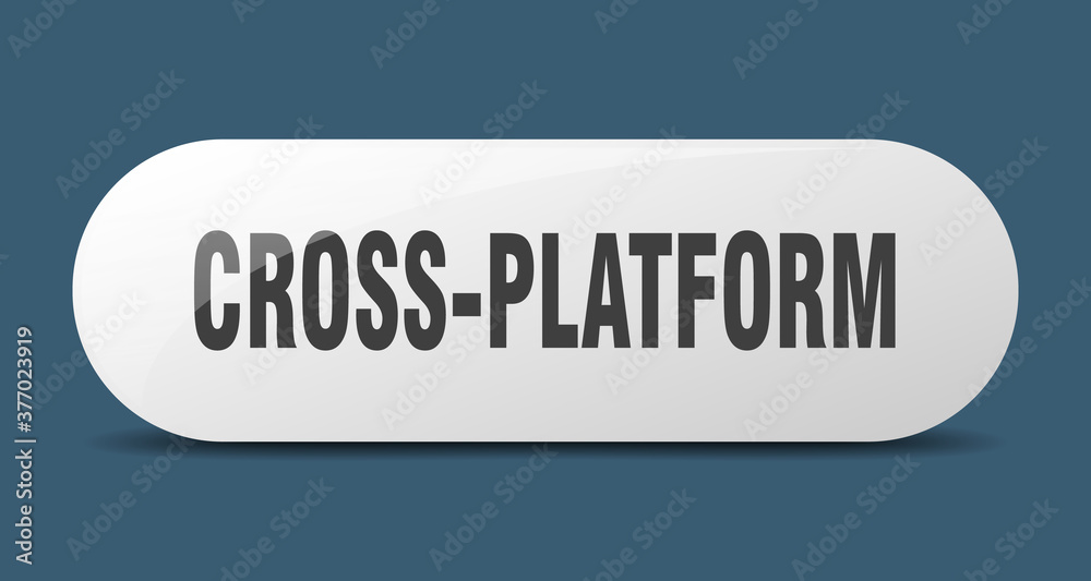 cross-platform button. sticker. banner. rounded glass sign cross-platform button. sticker. banner. rounded glass sign