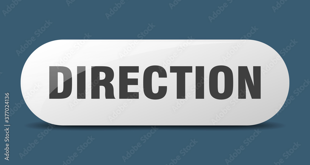 direction button. sticker. banner. rounded glass sign