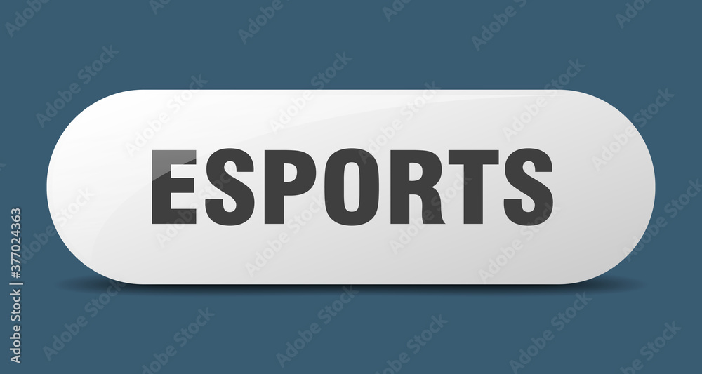 esports button. sticker. banner. rounded glass sign esports button. sticker. banner. rounded glass sign