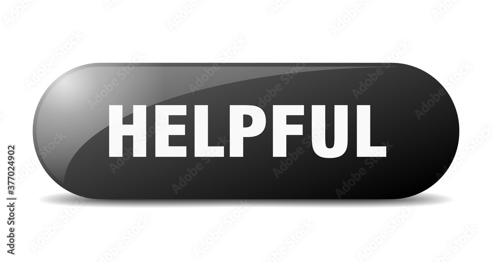 helpful button. sticker. banner. rounded glass sign helpful button. sticker. banner. rounded glass sign