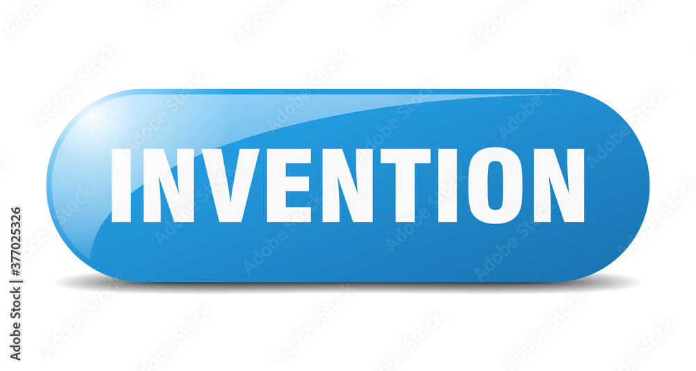 invention button. sticker. banner. rounded glass sign invention button. sticker. banner. rounded glass sign