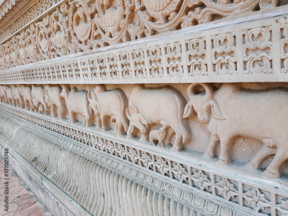 Detail of the temple stone art