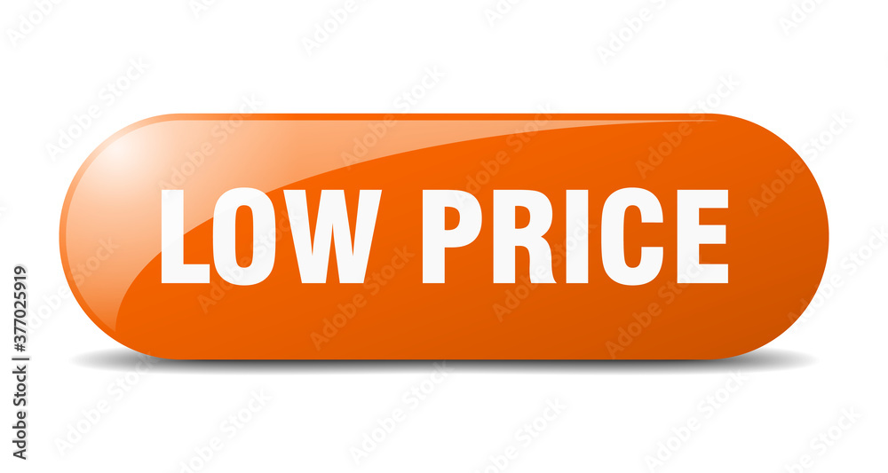 low price button. sticker. banner. rounded glass sign low price button. sticker. banner. rounded glass sign