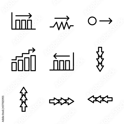 set icon constant outline design