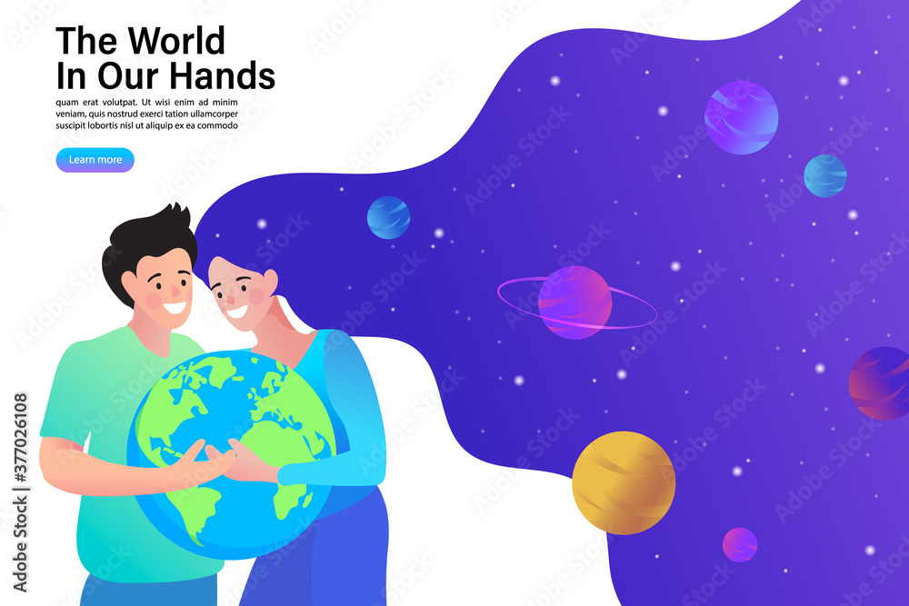 Obraz premium save the planet