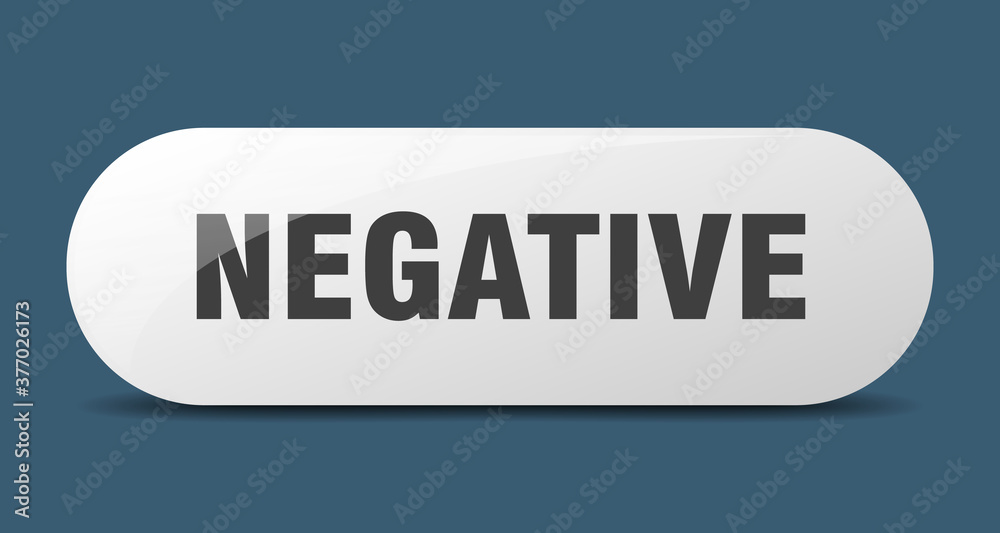negative button. sticker. banner. rounded glass sign negative button. sticker. banner. rounded glass sign