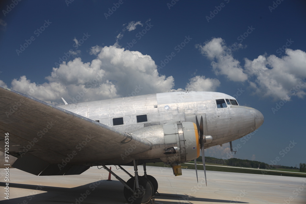 airplane in the sky