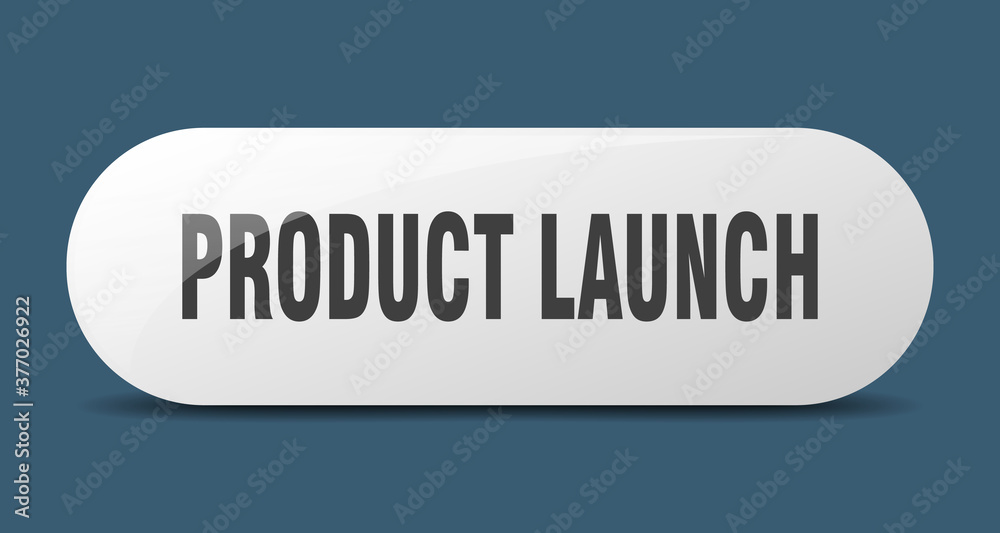 product launch button. sticker. banner. rounded glass sign product launch button. sticker. banner. rounded glass sign