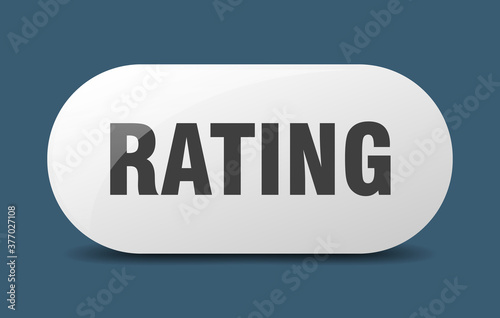 rating button. sticker. banner. rounded glass sign