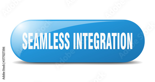 seamless integration button. sticker. banner. rounded glass sign