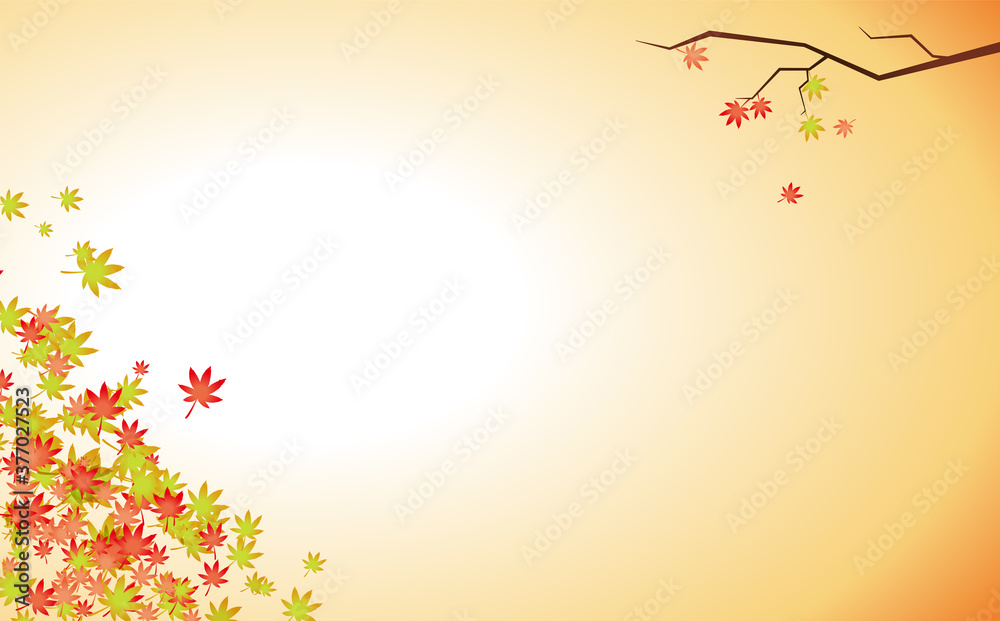 茶色 赤に色つく日本の秋の風景のイラスト素材 Stock Vector Adobe Stock