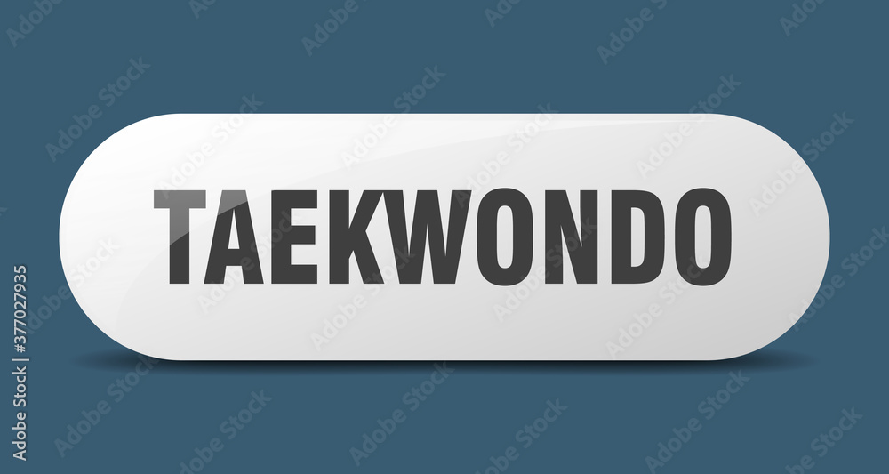 taekwondo button. sticker. banner. rounded glass sign taekwondo button. sticker. banner. rounded glass sign