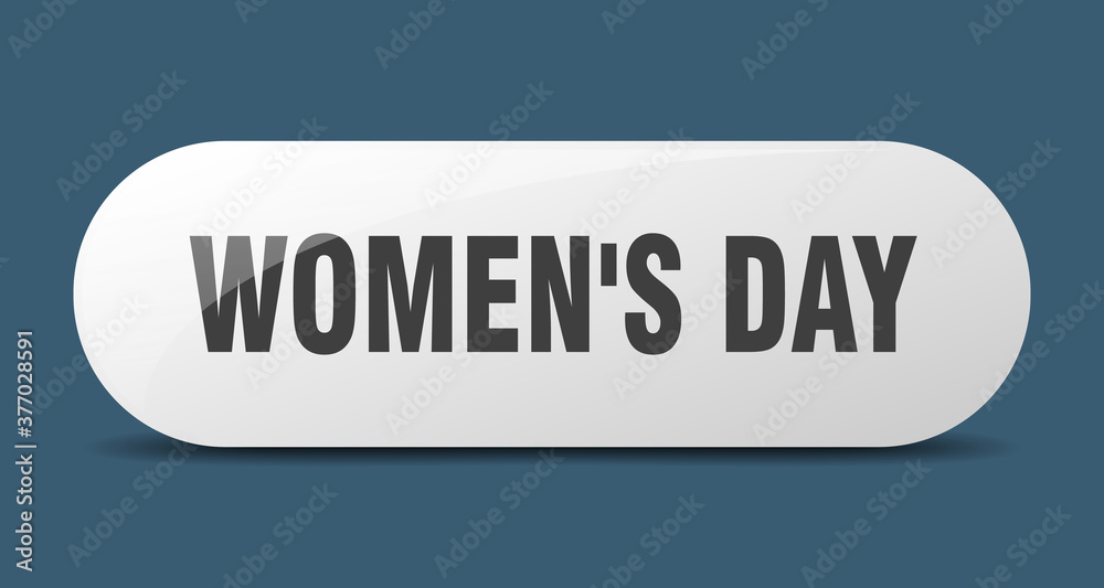 women's day button. sticker. banner. rounded glass sign
