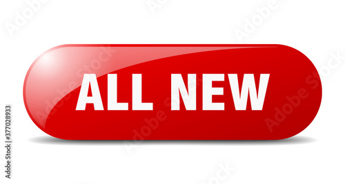 all new button. sticker. banner. rounded glass sign