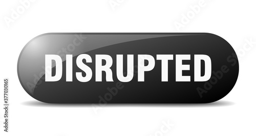 disrupted button. sticker. banner. rounded glass sign