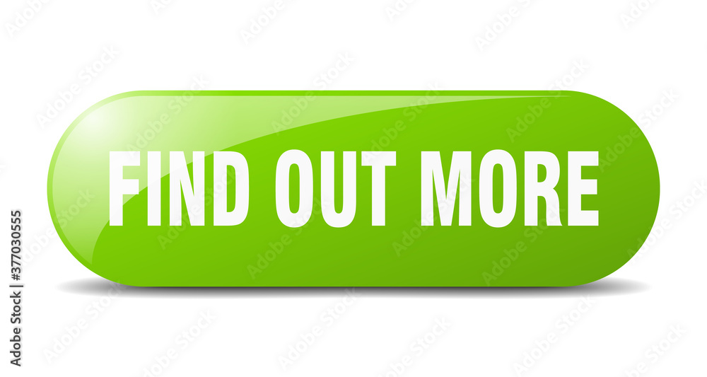 find out more button. sticker. banner. rounded glass sign find out more button. sticker. banner. rounded glass sign
