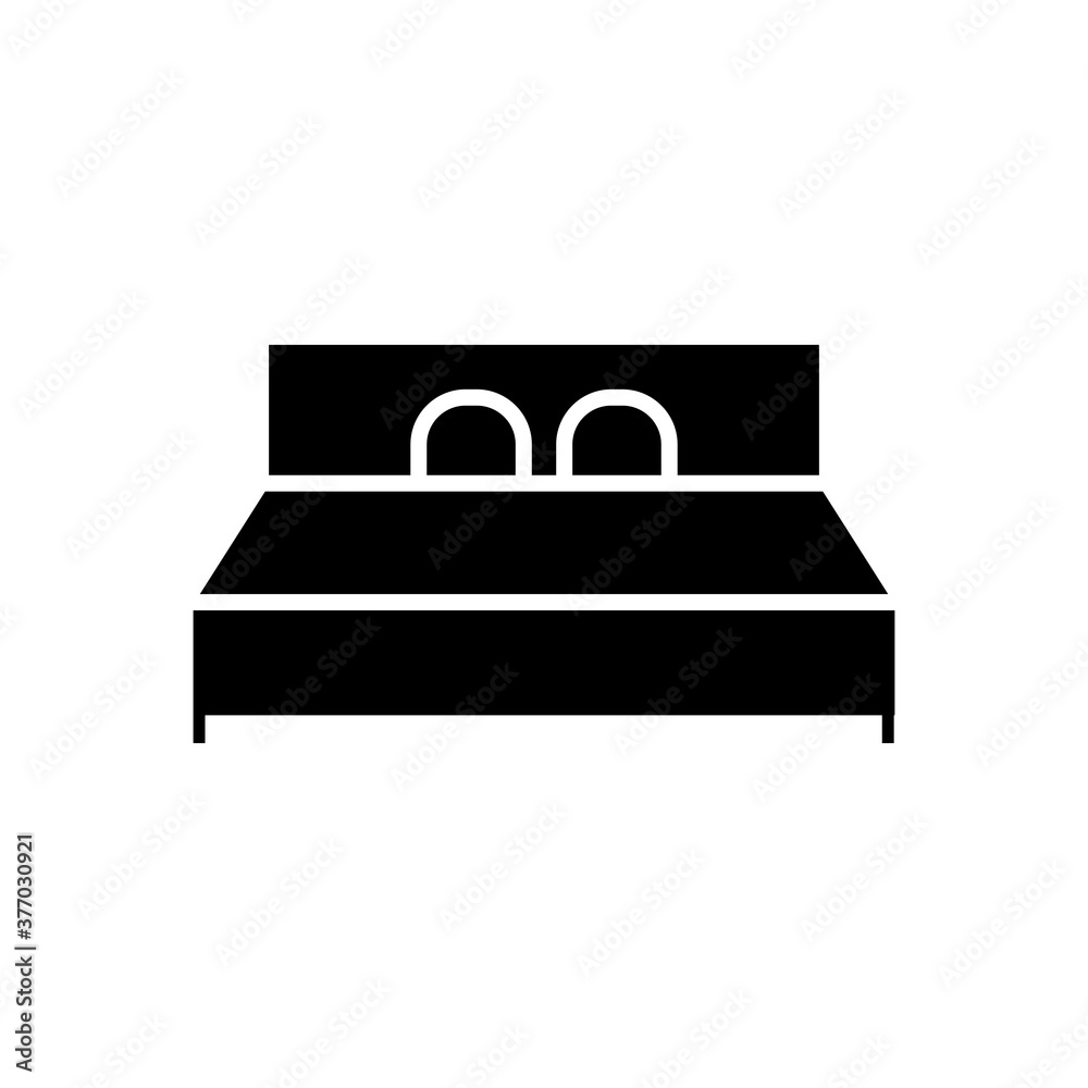 Bed icon with Outline style vector for your web design, logo, UI. illustration Bed icon with Outline style vector for your web design, logo, UI. illustration