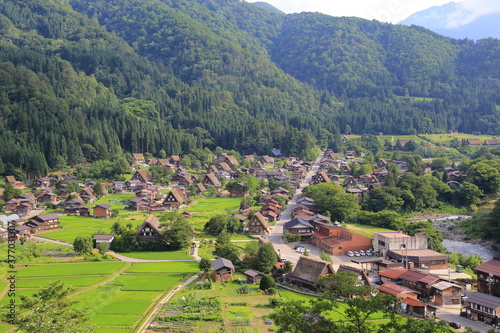 高台からの白川郷