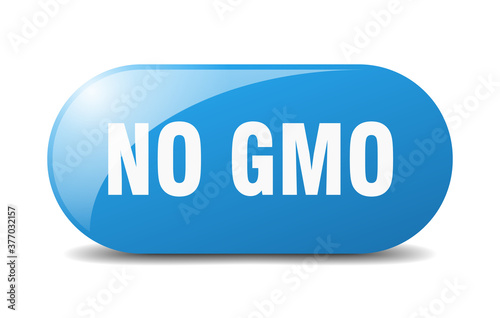 no gmo button. sticker. banner. rounded glass sign