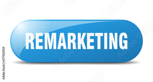remarketing button. sticker. banner. rounded glass sign