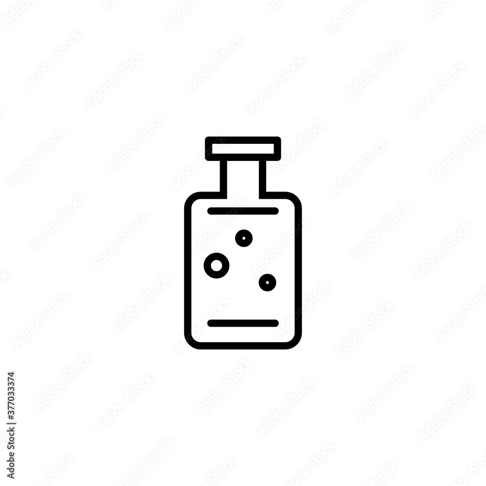 Medicine Bottle for Drug icon vector outline style Medicine Bottle for Drug icon vector outline style