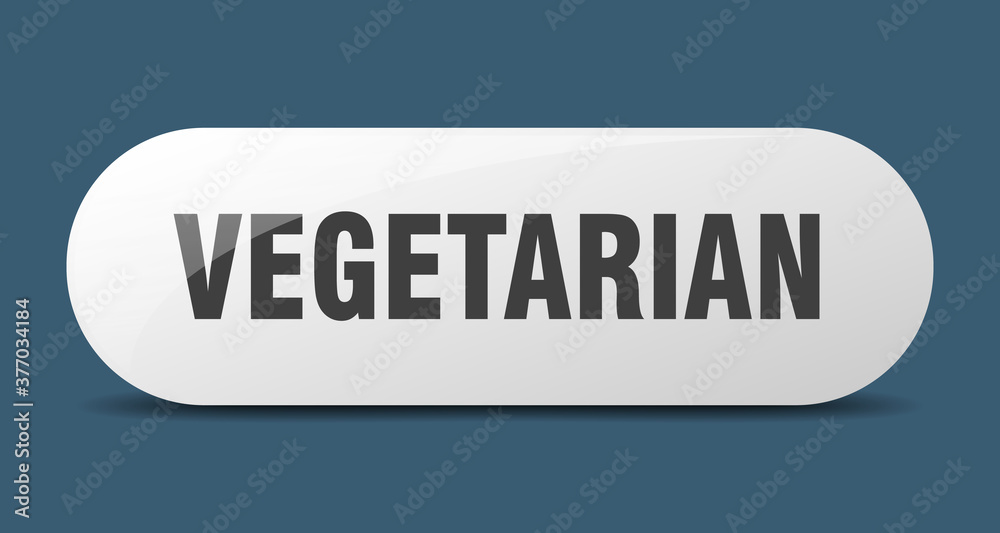vegetarian button. sticker. banner. rounded glass sign