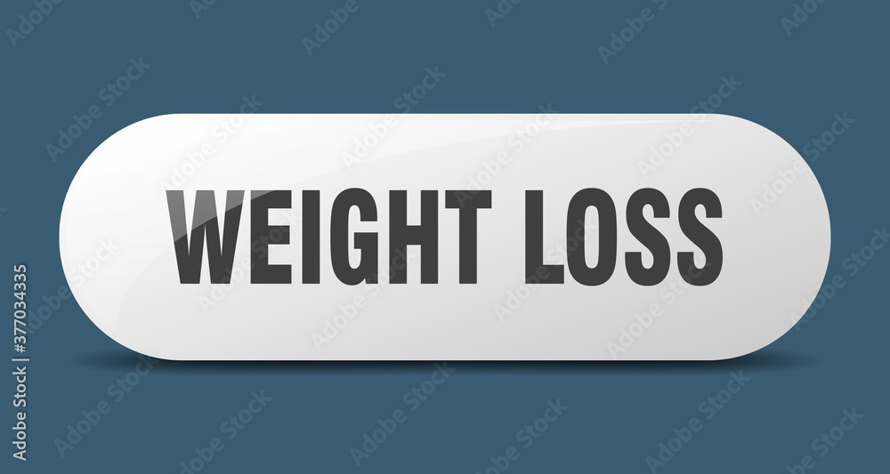 weight loss button. sticker. banner. rounded glass sign weight loss button. sticker. banner. rounded glass sign