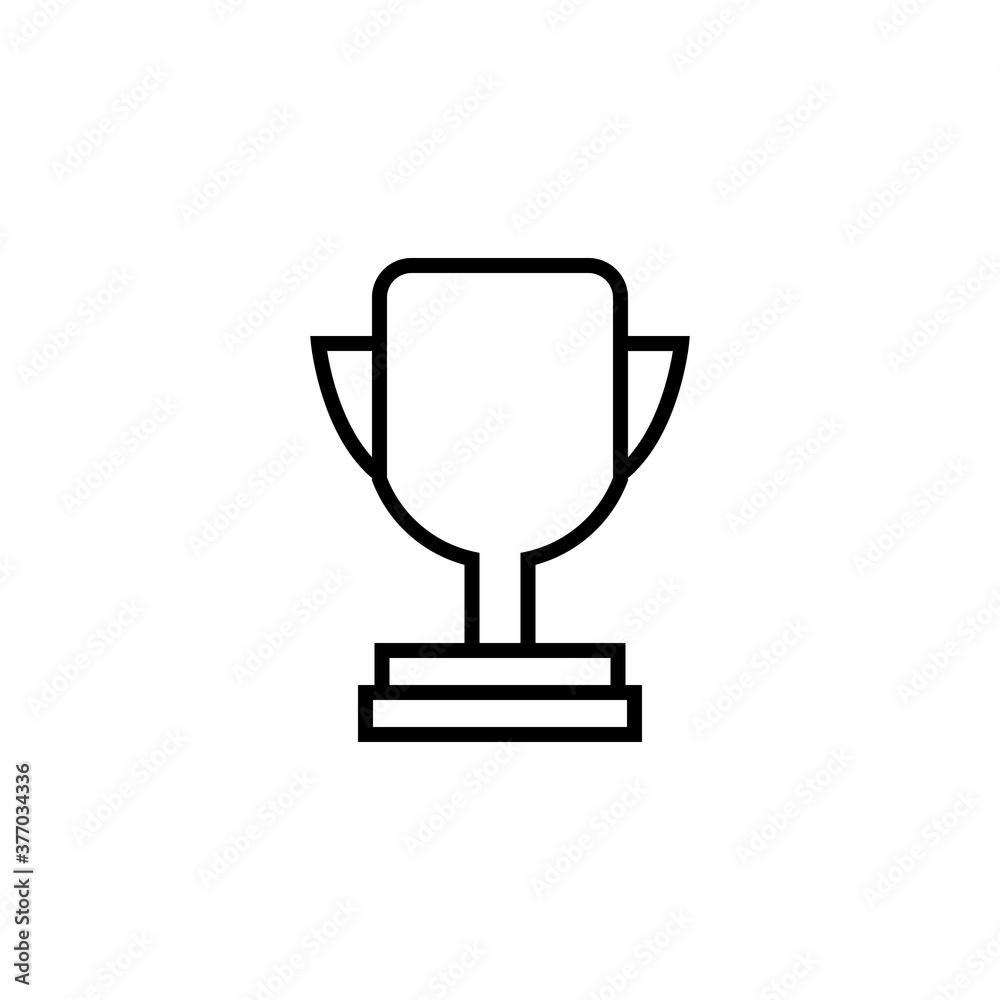 Champion, trophy, winner icon outline style for your web design