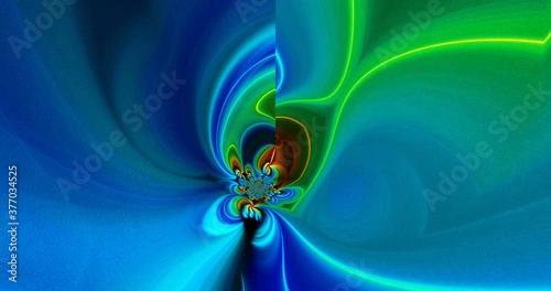 4k 3D animation of rows of colorful multi-colored stripes. The motion background of the geometric pattern. 3D - rendering