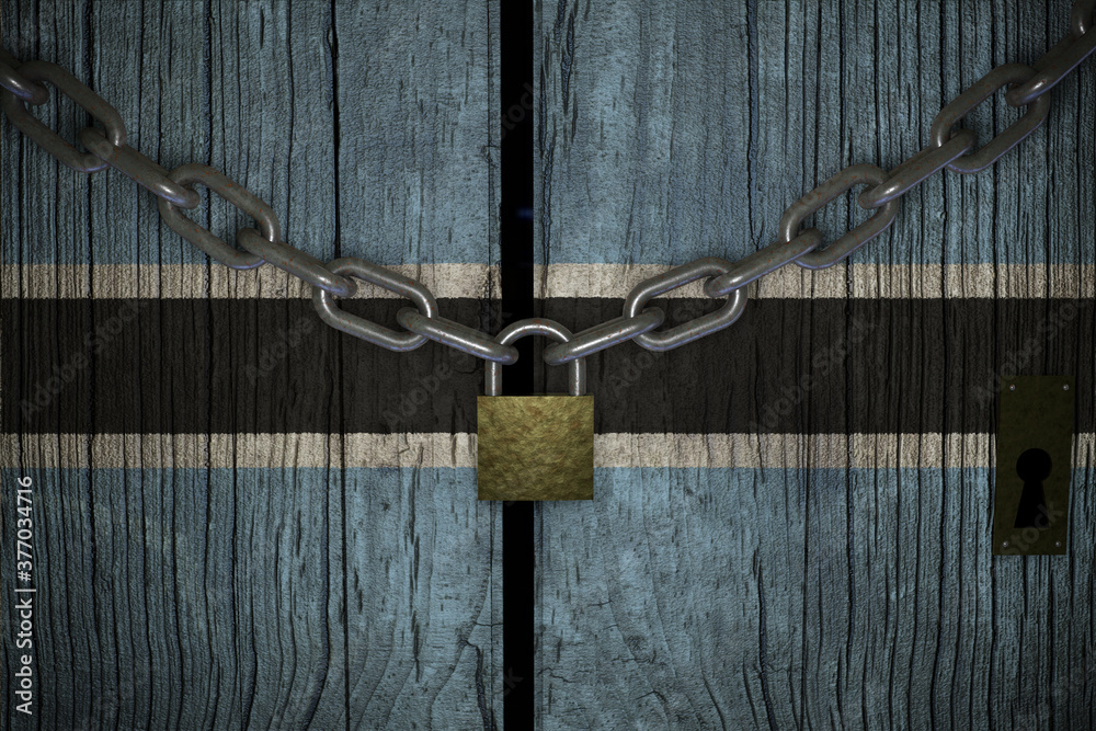 Conceptual composition on lockdown for quarantine for the covid-19 coronavirus BOTSWANA confinement 3d render. Conceptual composition on lockdown for quarantine for the covid-19 coronavirus BOTSWANA confinement 3d render.