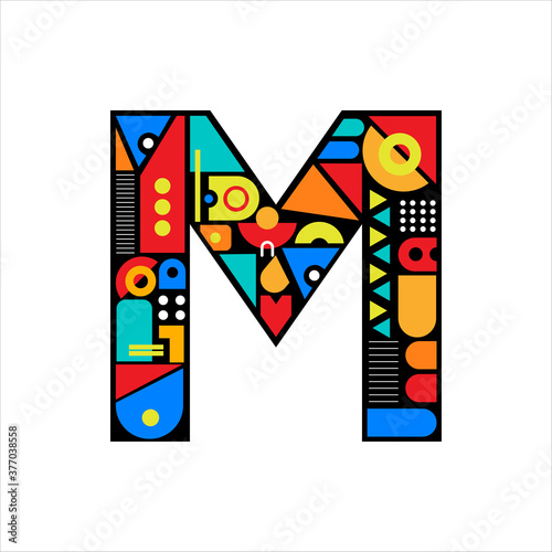 Creative Design vector M. Letter M logo icon design template elements