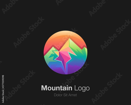 Circle mountain logo