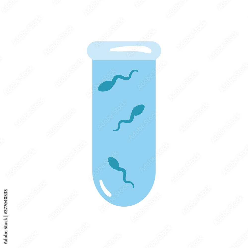 sperm in tube flat style icon vector design sperm in tube flat style icon vector design