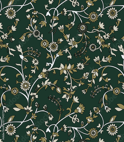 traditional Indian paisley pattern on background