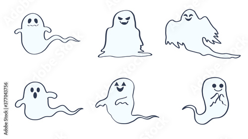 かわいいお化けのイラストセット