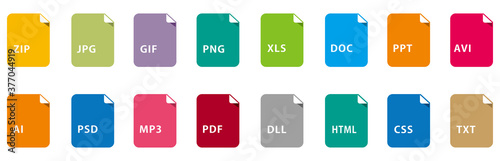 Symbol set file file icons set isolated vector
