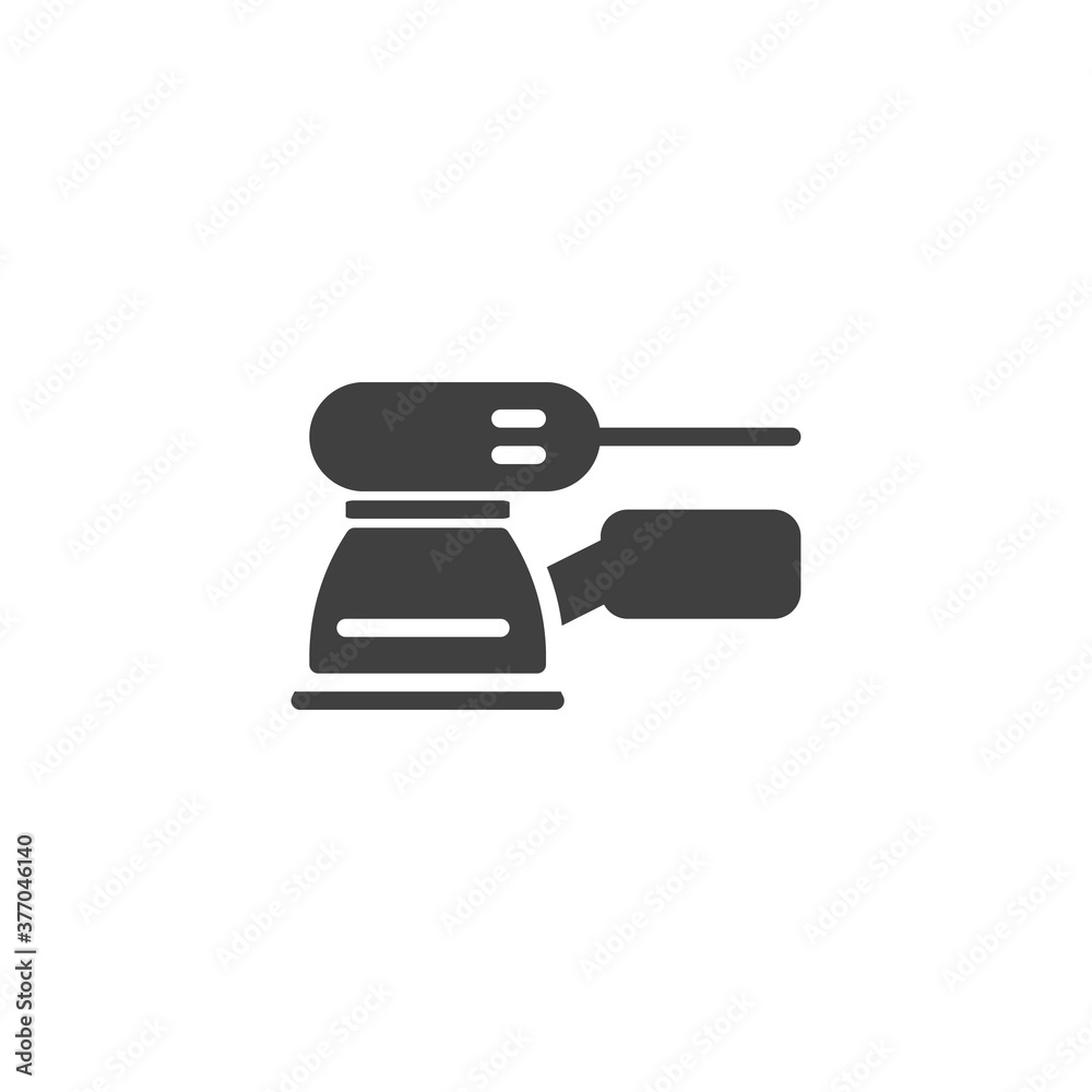 Orbital sander vector icon. filled flat sign for mobile concept and web design. Woodworking tool sanding machine glyph icon. Symbol, logo illustration. Vector graphics Orbital sander vector icon. filled flat sign for mobile concept and web design. Woodworking tool sanding machine glyph icon. Symbol, logo illustration. Vector graphics