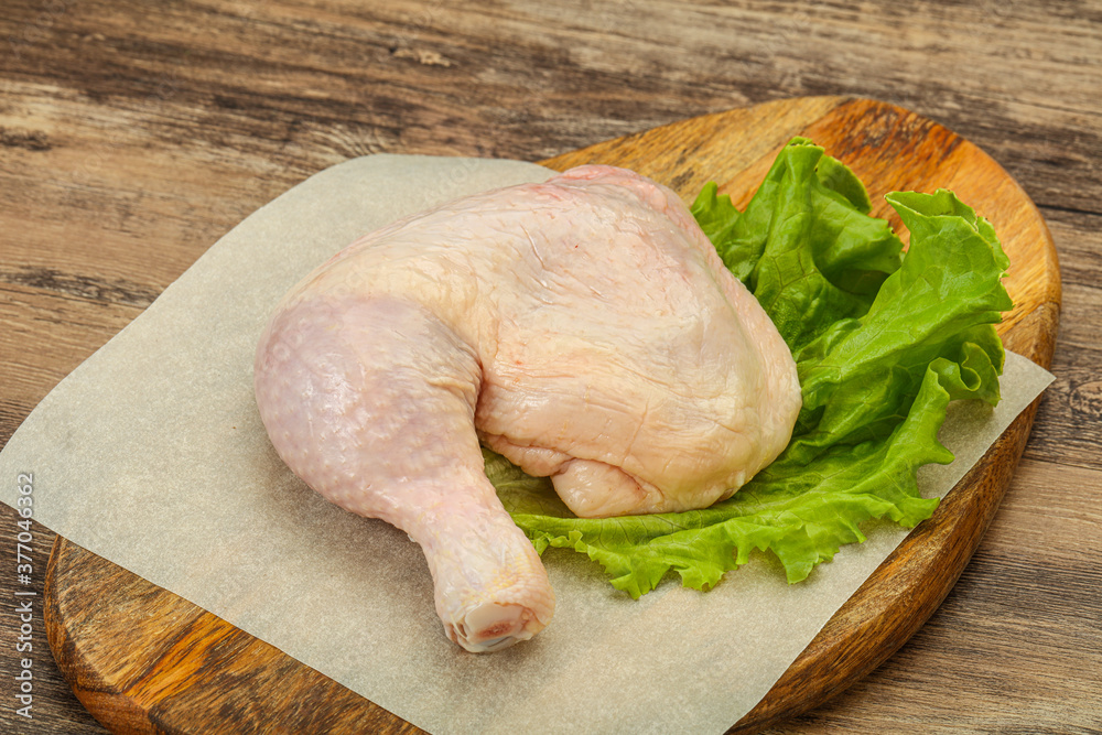 Raw chicken leg for cooking Raw chicken leg for cooking