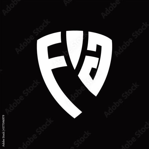 Free Download FG Logo monogram with shield elements shape design template - GFXLoad