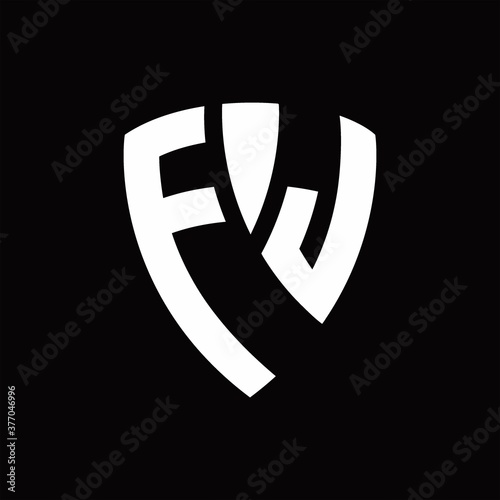 Free Download FJ Logo monogram with shield elements shape design template - GFXLoad
