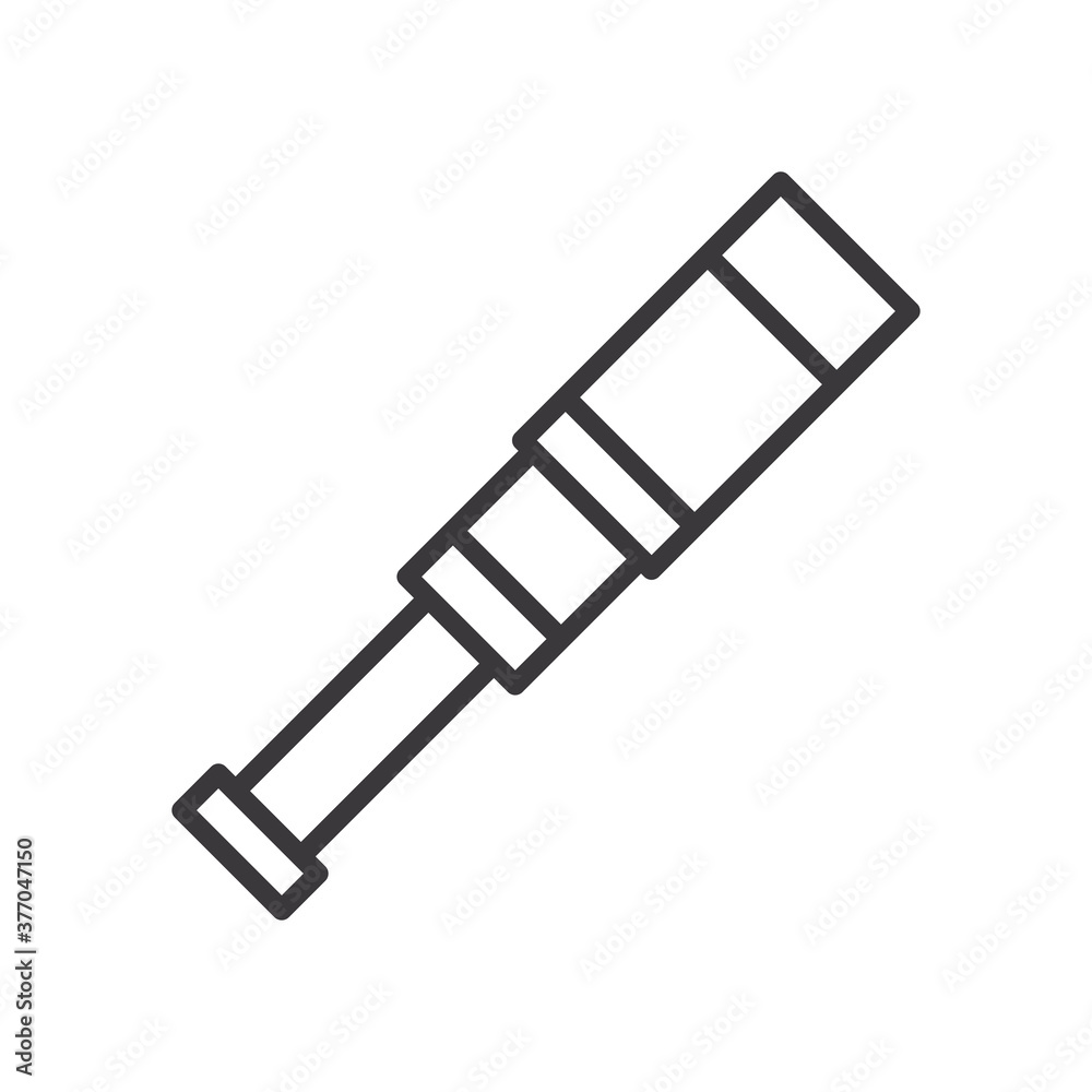 telescope line style icon vector design telescope line style icon vector design
