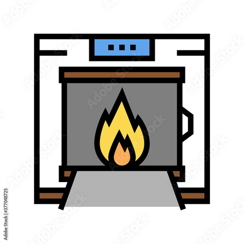 crematorium equipment color icon vector. crematorium equipment sign. isolated symbol illustration