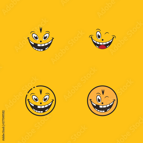 Smile emotion icon vector illustration design