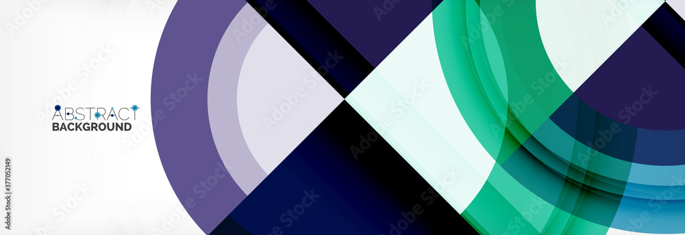 Round shapes, triangles and circles. Modern abstract background Round shapes, triangles and circles. Modern abstract background