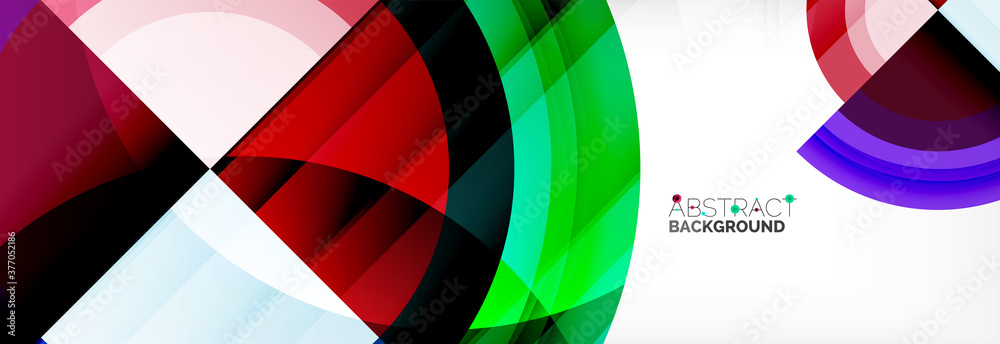 Round shapes, triangles and circles. Modern abstract background Round shapes, triangles and circles. Modern abstract background