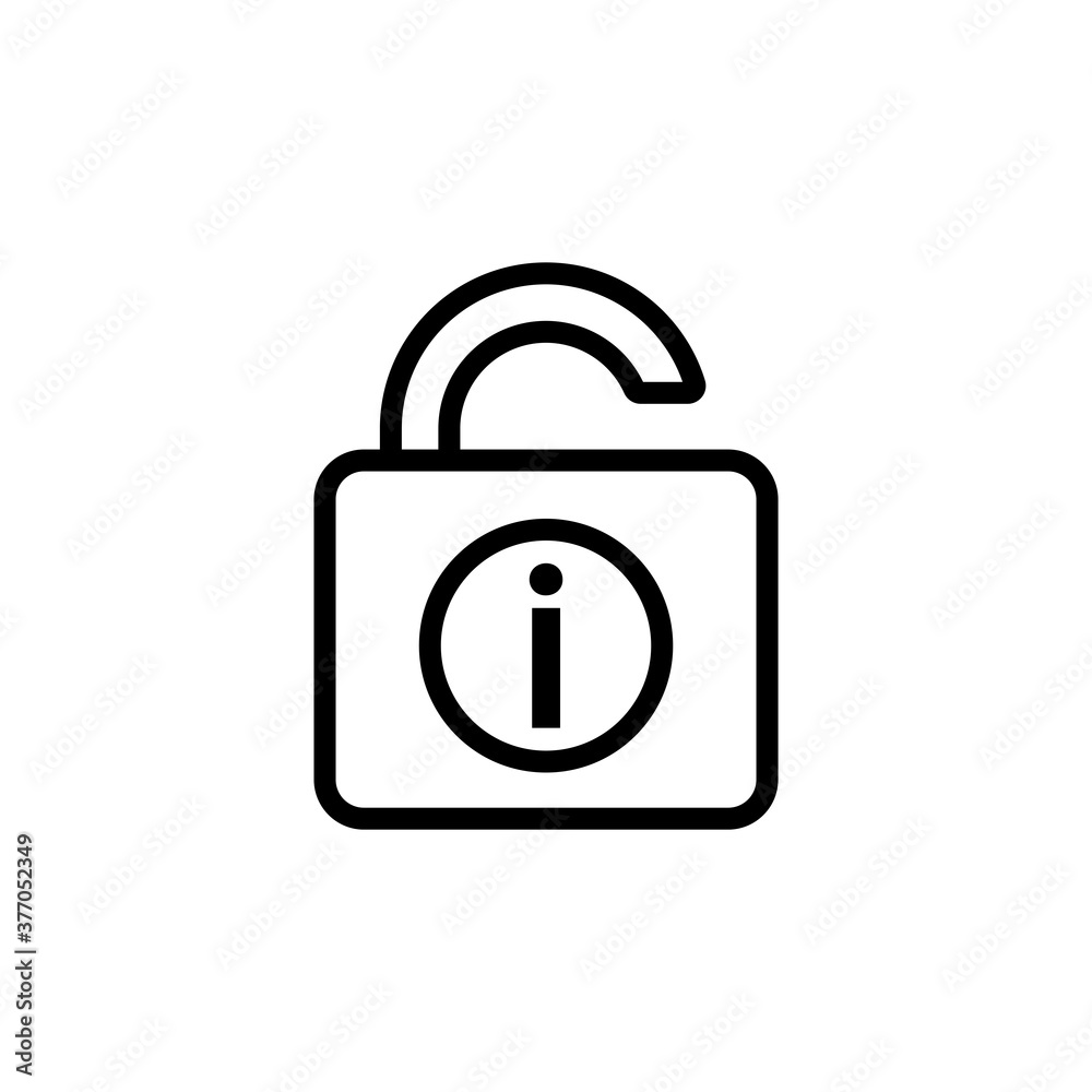 Freedom of information line icon. Design template vector Freedom of information line icon. Design template vector